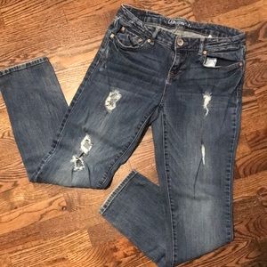 Aeropostale Bayla Skinny Distressed Jeans